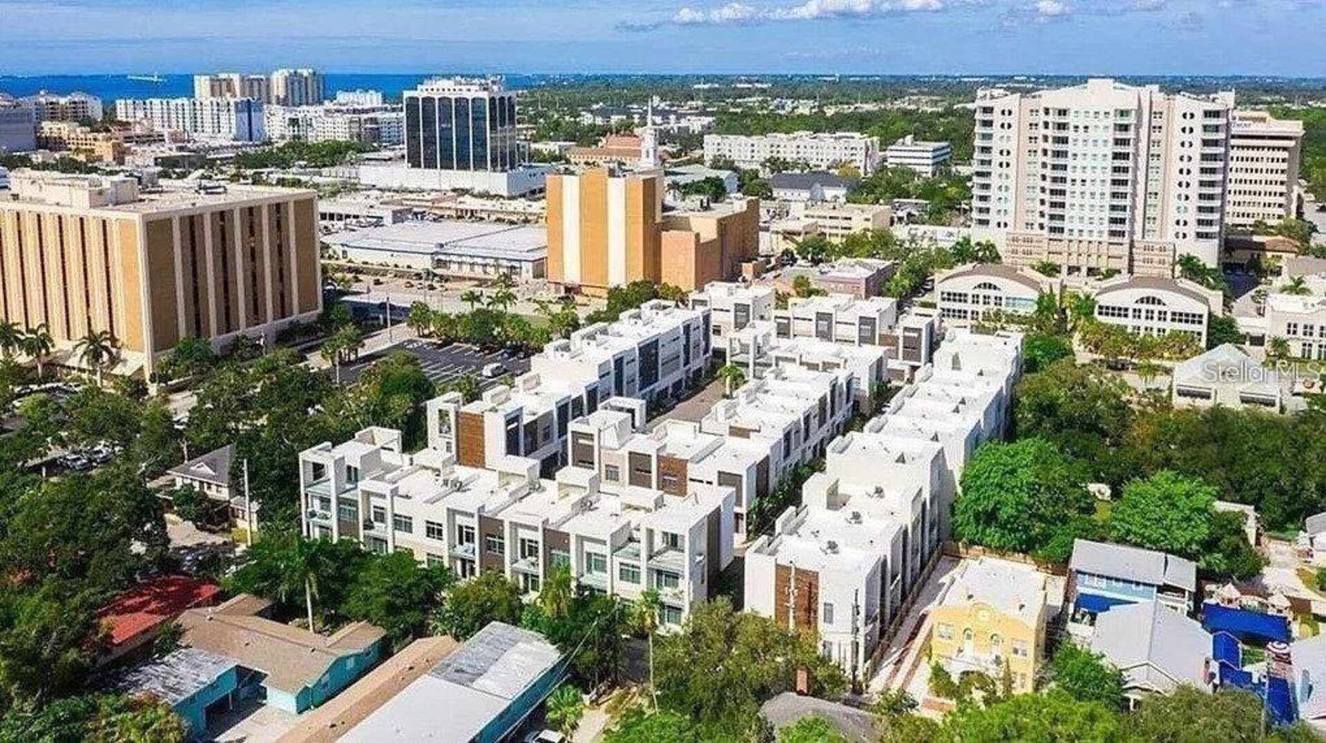 Aerial view of community