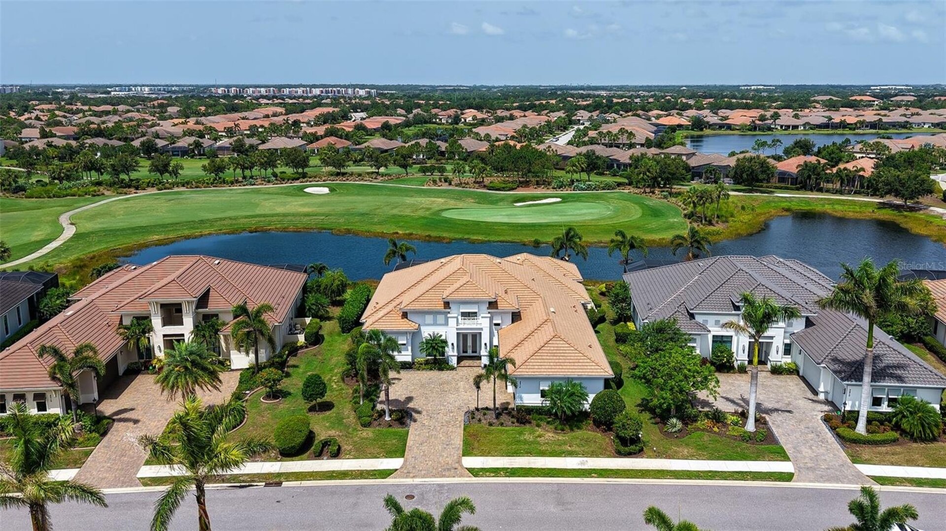 Aerial view of home