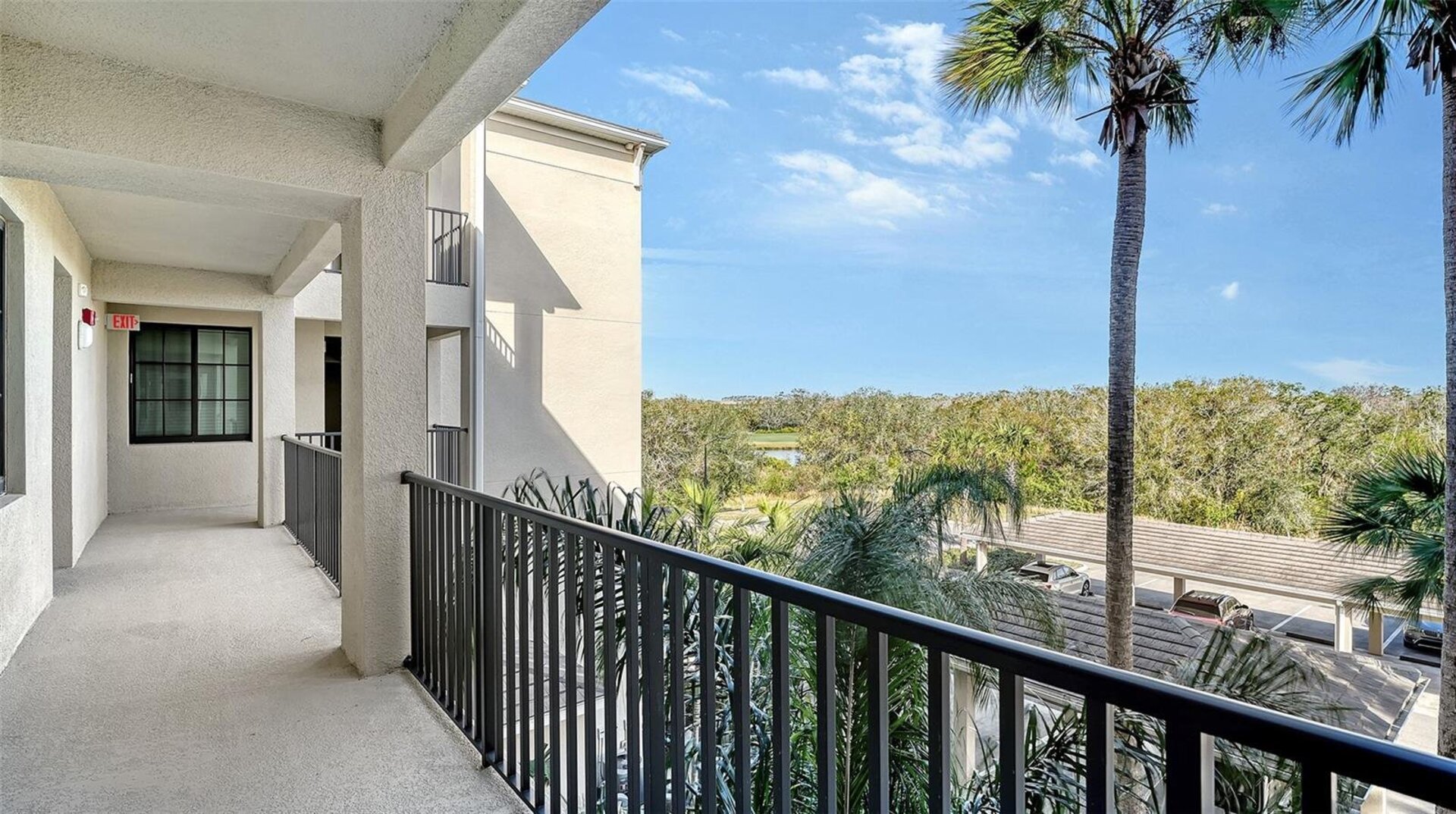 Walkway to unit