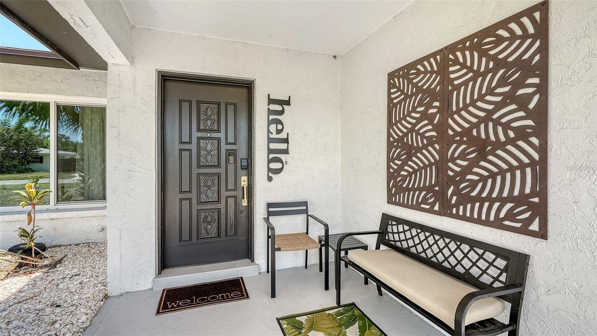 Front door of home