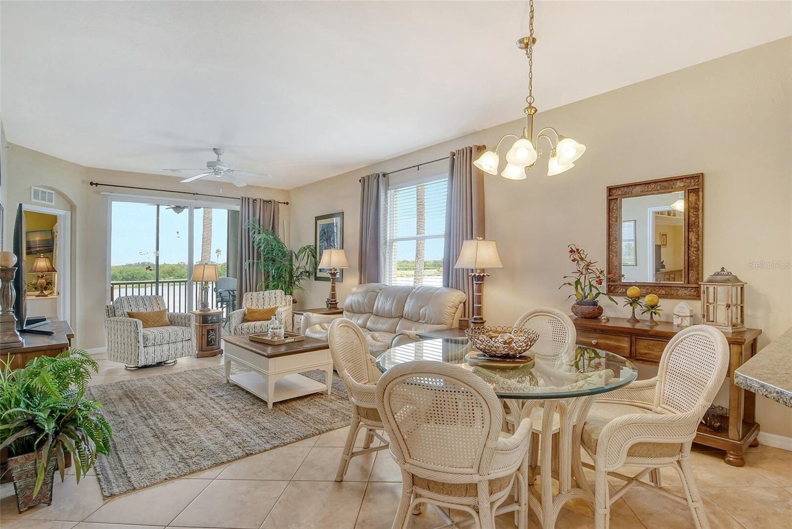 Dining area and family room