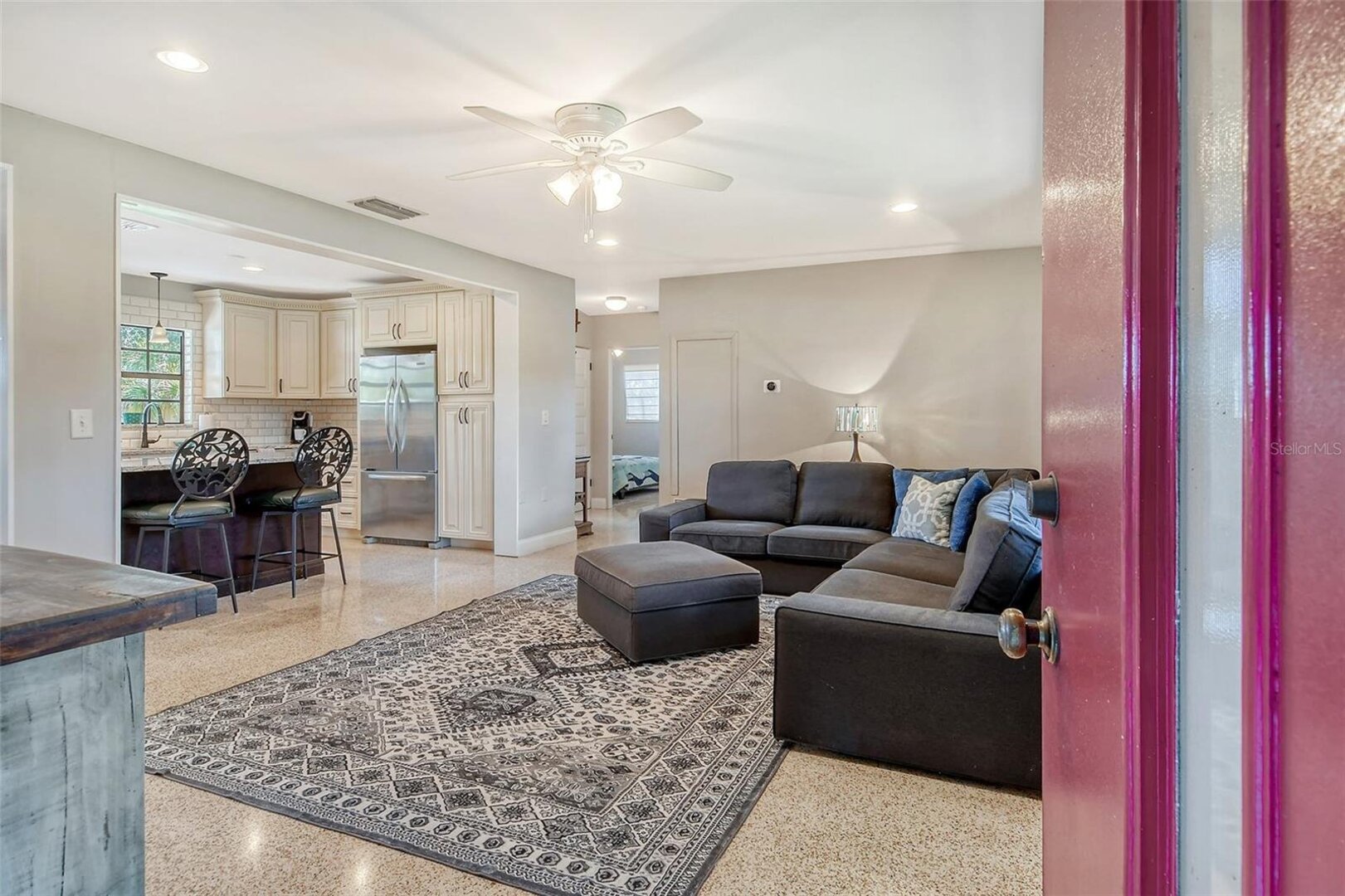 View as you walk in the front door