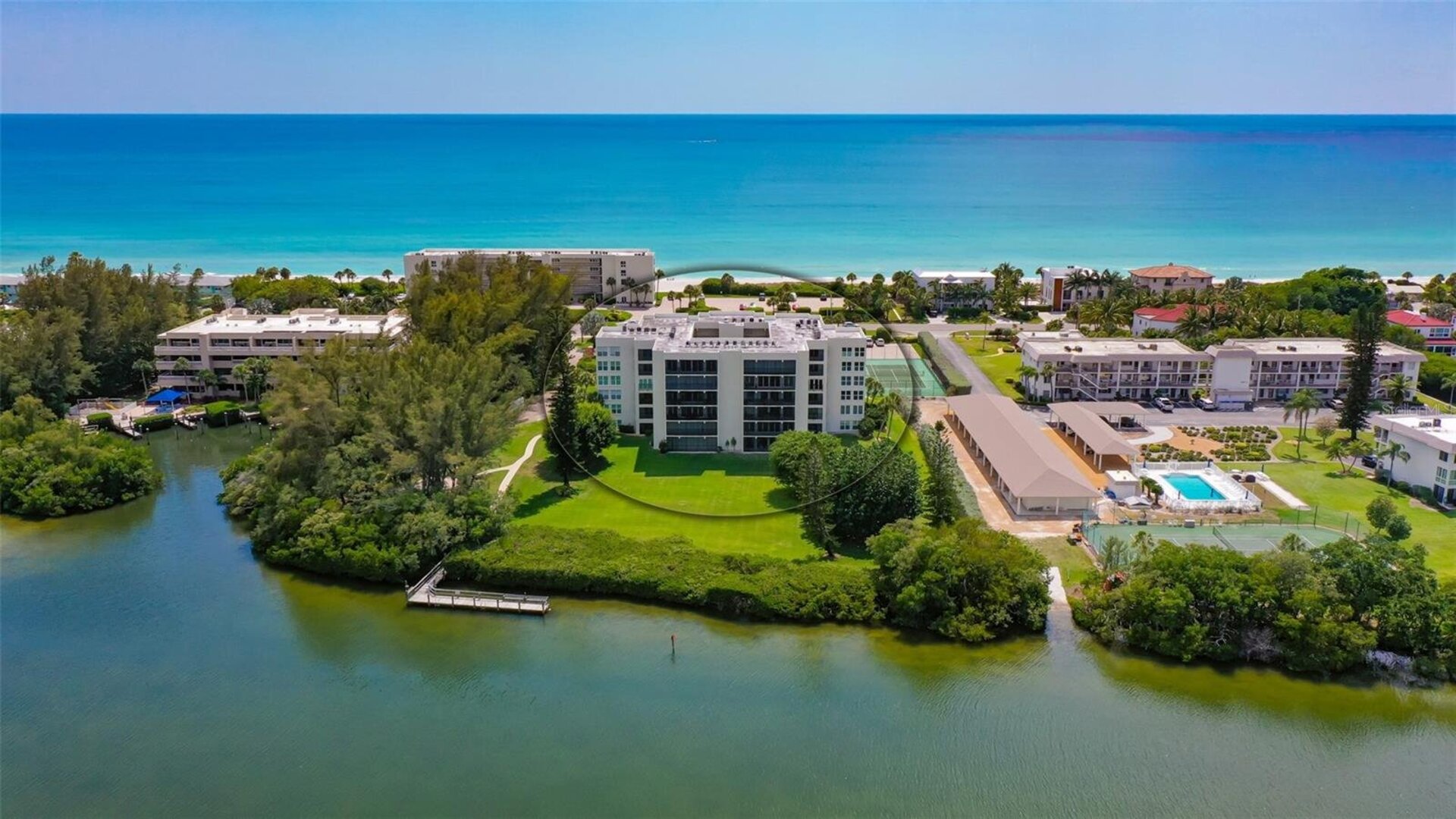Aerial of building